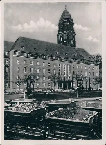 Innere Altstadt-Dresden Neues Rathaus Külzring - Beräumung 1953