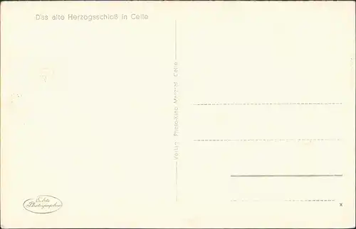 Celle SchlossBlick vom Rang auf die Bühne mit Bühnenaufbau. 1932