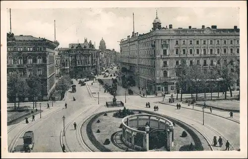 Ansichtskarte Mitte-Berlin Wilhelmplatz Hotel Kaiserhof 1927