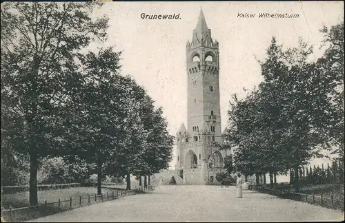 Ansichtskarte Grunewald-Berlin Grunewaldturm (Kaiser-Wilhelm-Turm) 1920