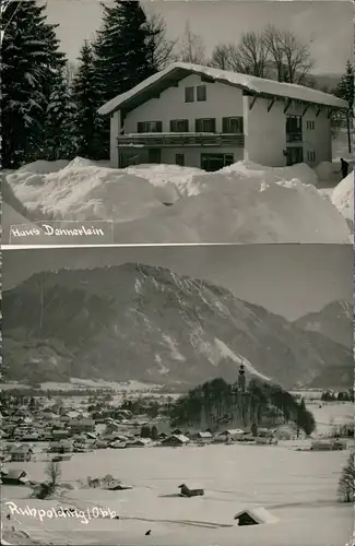 Ruhpolding Panorama-Ansicht & Unterkunft Haus Dennerlein 1970/1960