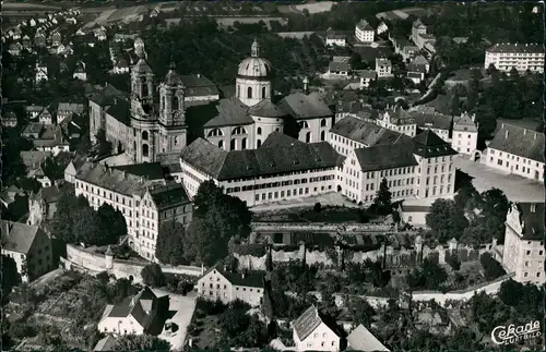 Weingarten (Württemberg) Münster Luftbild Münsterbauten v. Flugzeug aus 1955