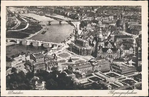 Ansichtskarte Dresden Luftbild 1928