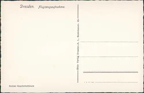 Ansichtskarte Dresden Luftbild 1928