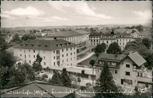 Ansichtskarte Bad Wörishofen Kuranstalt Sebastianeum mit Haus Raphael 1959