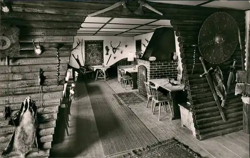 Walddorf (Schwarzwald) Innenansicht Falkenhof (Walddorf alte PLZ 7271) 1962