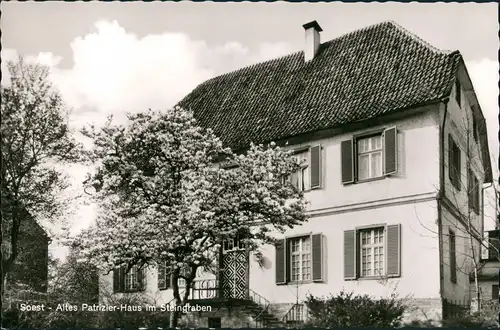 Ansichtskarte Soest Altes Patrizier-Haus im Steingraben 1960
