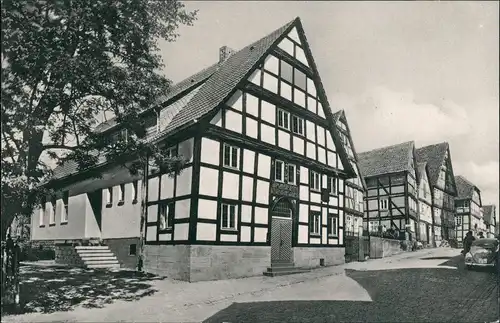 Mengeringhausen-Bad Arolsen Waldeck - Nicolaihaus VW Käfer Strassen Partie 1960