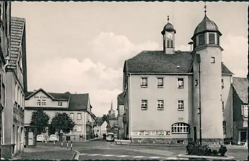 Schlüchtern (Bergwinkelstadt) Krämerstraße Gasthaus Zum Löwen VW Käfer 1955