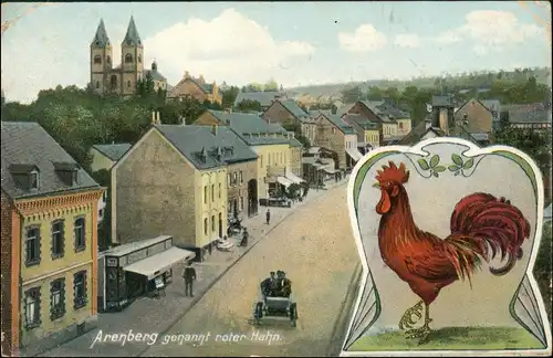 Ansichtskarte Arenberg-Koblenz Straßenpartie 2 Bild Roter Hahn 1908