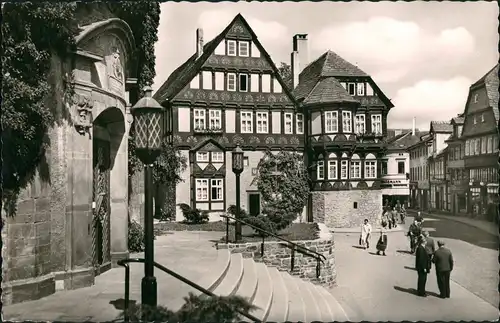 Ansichtskarte Höxter (Weser) Portal Nikolaikirche mit Dechanei 1960