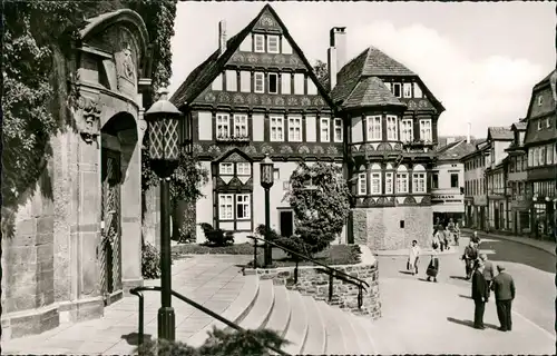 Ansichtskarte Höxter (Weser) Portal der Nikolaikirche und Dechanei 1960