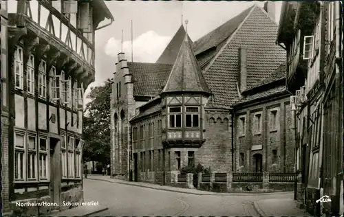 Ansichtskarte Northeim Straßen Partie am Schaupenstiel 1955