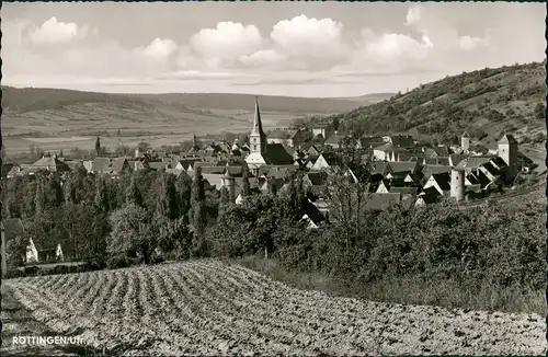 Ansichtskarte Röttingen Gesamtansicht mit Umland 1960