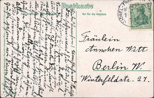 Ansichtskarte  Büchsenranzenklub 1911