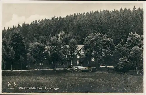 Ansichtskarte Braunlage Waldmühle 1930