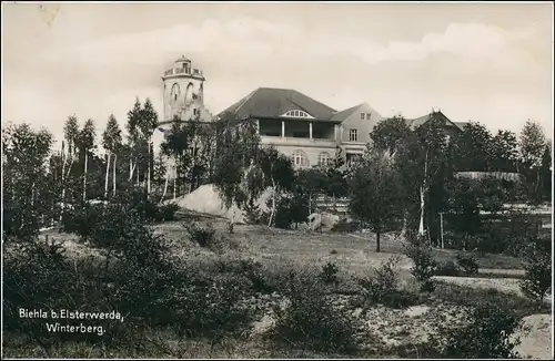 Ansichtskarte Biehla-Elsterwerda Wikow Gasthaus - Winterberg 1934