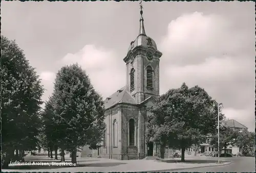 Bad Arolsen Strassen Partie Stadtkirche Kirche Church Eglise 1960