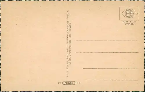 Aub (Unterfranken) Historische Bauwerke - Partie am Schloss 1955