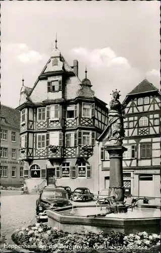 Heppenheim an der Bergstraße Von-Liebig-Apotheke,  VW Volkswagen Käfer 1961