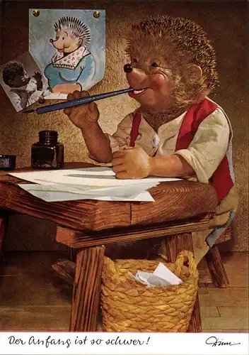 Mecki (Diehl-Film): Der Anfang ist so schwer! Brief schreiben 1970