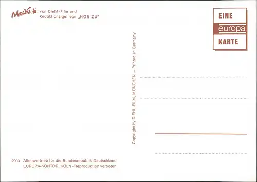 Ansichtskarte  Mecki (Diehl-Film): Weihnachtsgeschenke Kerze und Pfeife 1975