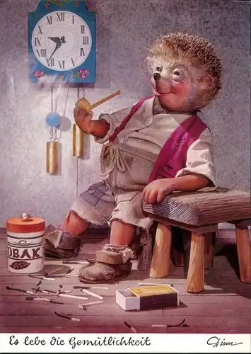 Mecki (Diehl-Film): es lebe die Gemütlichkeit. Raucherpause 1970