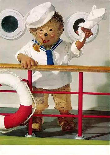 Ansichtskarte  Mecki (Diehl-Film): Seemann Schiff Abschied 1970