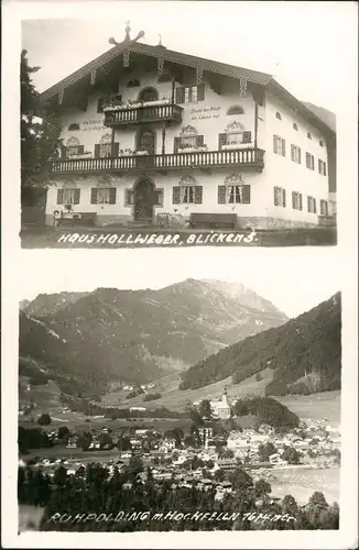Ansichtskarte Ruhpolding 2 Bild: Stadt, Haus Hollweger 1955