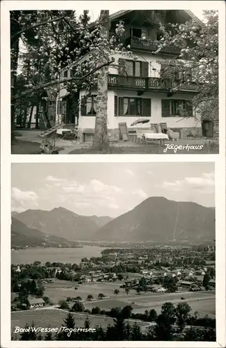 Ansichtskarte Bad Wiessee 2 Bild: Jägerhaus, Stadt 1957