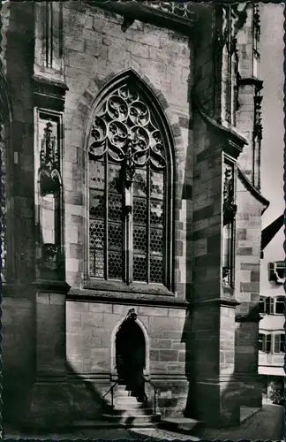 Ansichtskarte Schorndorf Stadtkirche Kirche Seiteneingang 1957