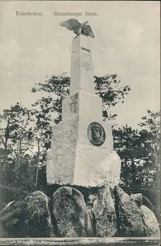 Ansichtskarte Edenkoben Strassburger Stein 1913