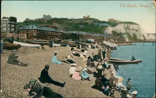 Postcard Dover Strand Hotel Weiße Klippen 1909