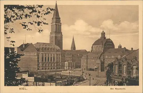 Ansichtskarte Kiel Am Neumarkt - Lagerplatz 1932