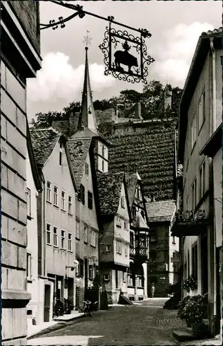 Ansichtskarte Klingenberg am Main Straßenpartie - Hotel, Burg 1963