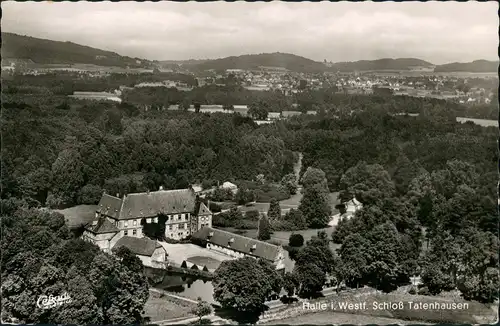 Ansichtskarte Halle (Westfalen) Luftbild Schloß Tatenhausen 1964