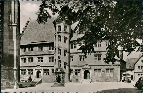 Ansichtskarte Rothenburg ob der Tauber Jacobschulhaus 1954