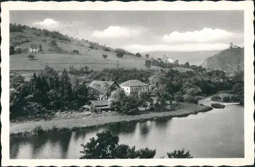 Oberlahnstein-Lahnstein Strandbad-Restaurant „Wolfsmühle" Inh. G. Schwarz 1957