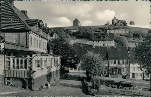 Ansichtskarte Sankt Andreasberg-Braunlage Marktplatz, Hotel, Rathaus 1950