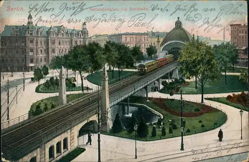 Ansichtskarte Schöneberg-Berlin Bahnhof Nollendorfplatz 1907