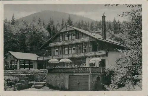 Ansichtskarte Tabarz/Thüringer Wald Schweizerhaus Thür. Wald 1955/1954