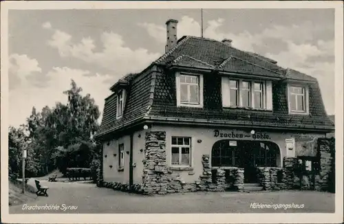 Ansichtskarte Syrau (Vogtland) DDR Foto-AK Höhleneingangshaus 1962