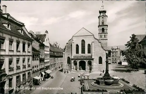 Lindau (Bodensee) Marktplatz Häuser Geschäfte Stephanskirche 1940