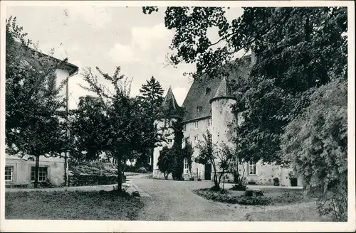 Elbgrund Burg Schloß Waldmannshausen Schullandheim Städt. Gymnasium  1956