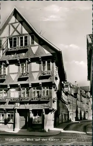 Wolfenbüttel Strassen Partie Kleiner Zimmerhof, altes Wohnhaus 1961