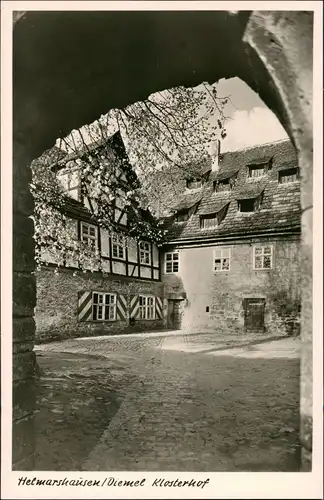 Ansichtskarte Helmarshausen-Bad Karlshafen Kloster Klosterhof Ansicht 1955