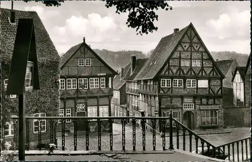 Mölln (Schleswig-Holstein) Häuser Partie am Eulenspiegel-Museum 1960