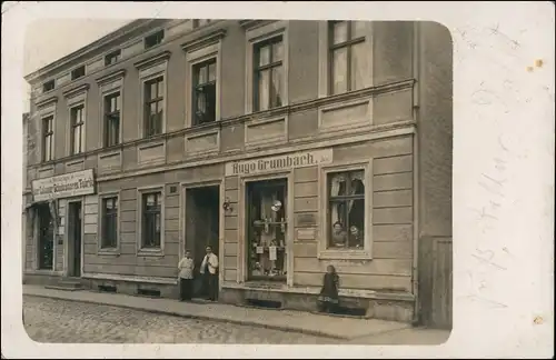 Altdöbern Geschäft Calauer Schuhwaren Hugo Grumbach 1910 Privatfoto
