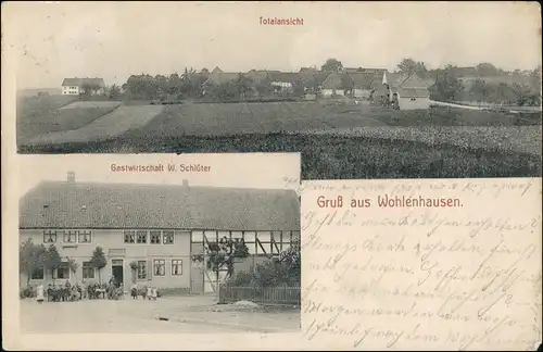 Ansichtskarte Wohlenhausen-Bokenem (Harz) Totale, Gastwirtschaft 1911