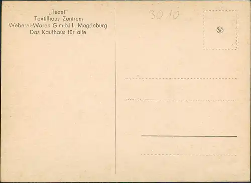 Magdeburg Kaufhaus "Für Alle", Textilhaus, Geschäfte Breiter Weg Breiteweg 1925